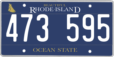RI license plate 473595