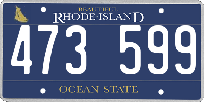 RI license plate 473599
