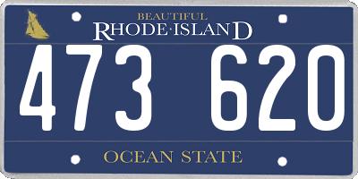 RI license plate 473620