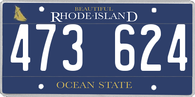 RI license plate 473624