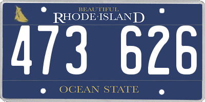RI license plate 473626