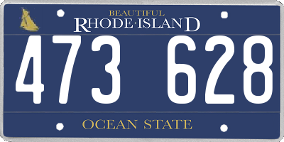 RI license plate 473628