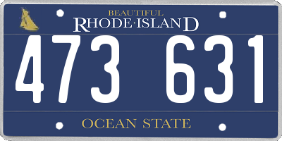 RI license plate 473631