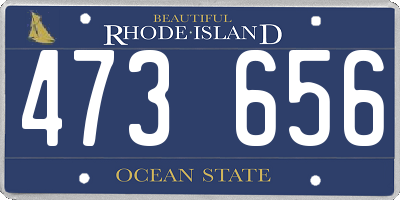 RI license plate 473656
