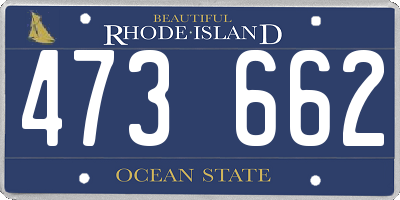 RI license plate 473662