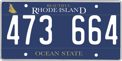 RI license plate 473664