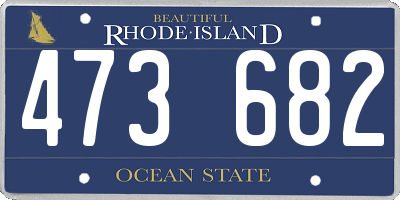 RI license plate 473682