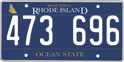 RI license plate 473696