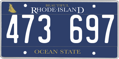 RI license plate 473697