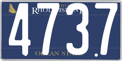 RI license plate 4737