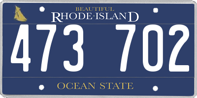 RI license plate 473702