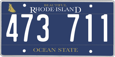 RI license plate 473711