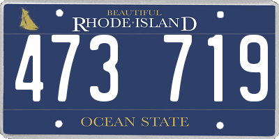 RI license plate 473719