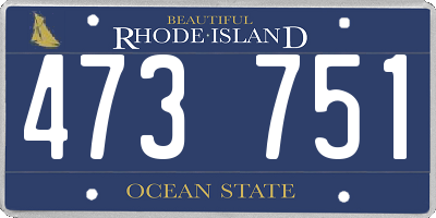 RI license plate 473751