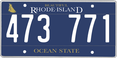 RI license plate 473771