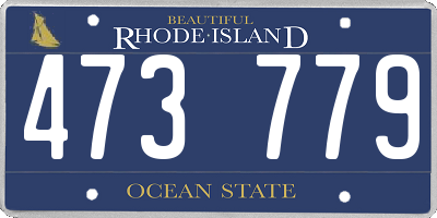 RI license plate 473779