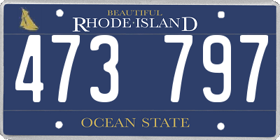 RI license plate 473797