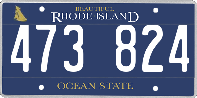 RI license plate 473824