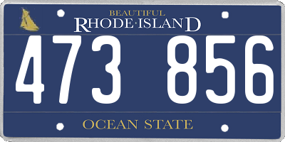 RI license plate 473856