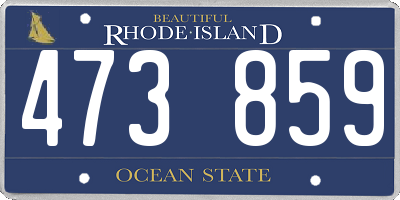 RI license plate 473859