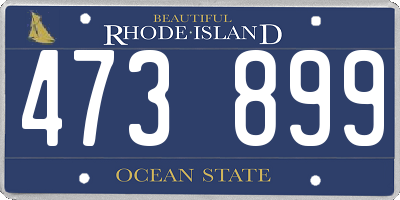 RI license plate 473899