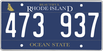 RI license plate 473937