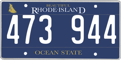 RI license plate 473944