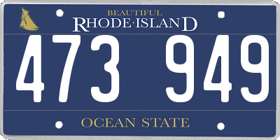 RI license plate 473949