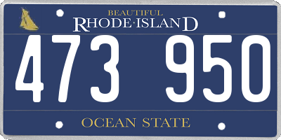 RI license plate 473950