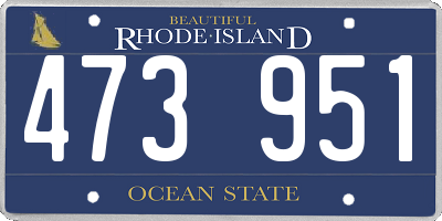 RI license plate 473951