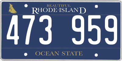 RI license plate 473959