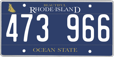 RI license plate 473966