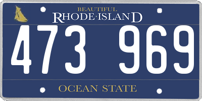 RI license plate 473969