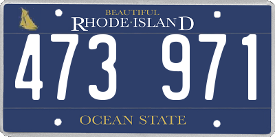 RI license plate 473971