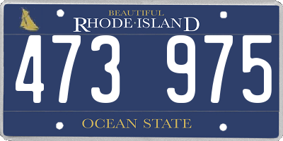 RI license plate 473975