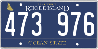 RI license plate 473976