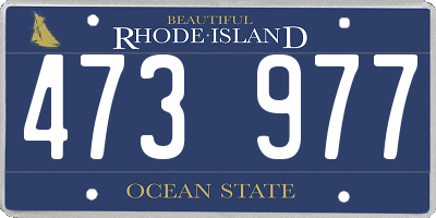 RI license plate 473977