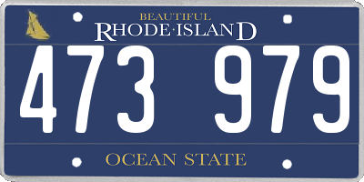 RI license plate 473979
