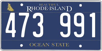 RI license plate 473991