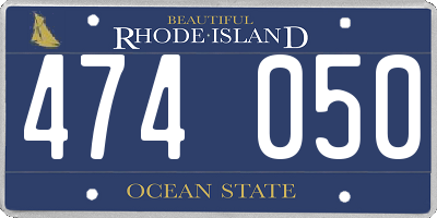 RI license plate 474050