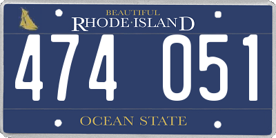 RI license plate 474051