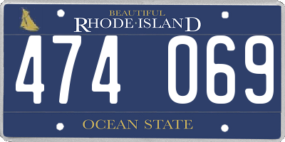 RI license plate 474069