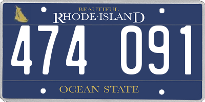 RI license plate 474091