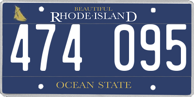 RI license plate 474095