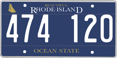 RI license plate 474120