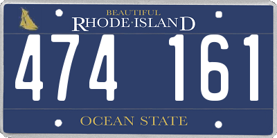RI license plate 474161
