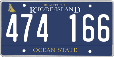 RI license plate 474166