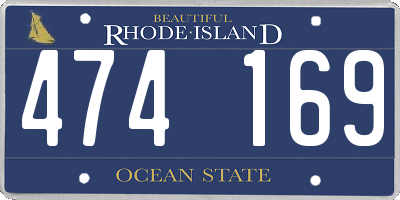 RI license plate 474169