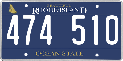 RI license plate 474510