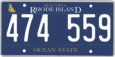 RI license plate 474559